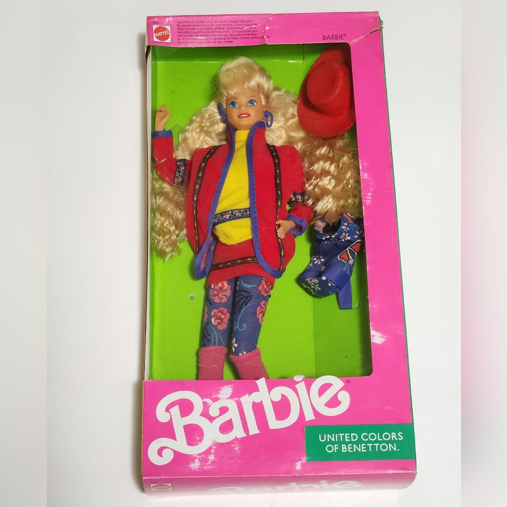 🌌 1990 United Colors of Benetton Barbie Vintage Doll 76